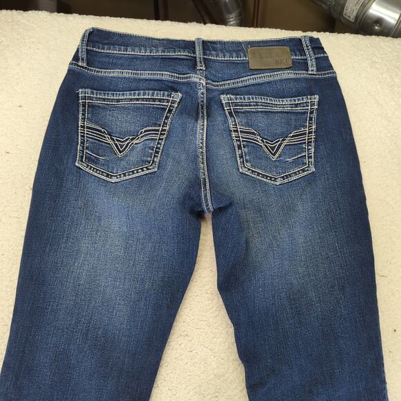BKE Jake Straight Leg Jeans White Stitch Men's Size‎ 33x38 Stretch ABP16274 Tall - Picture 5 of 9